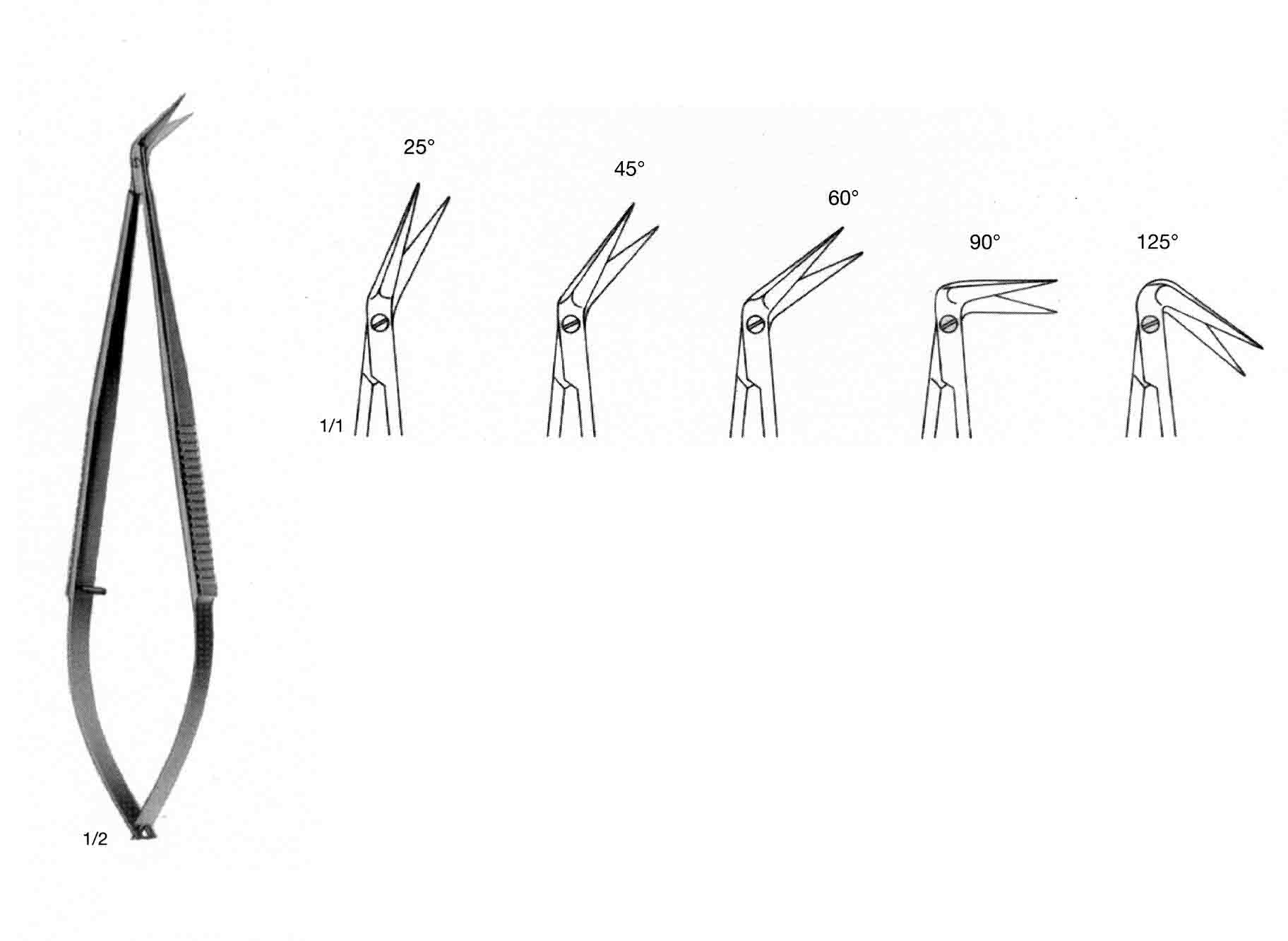 MİKRO MAKAS 18 CM 60°